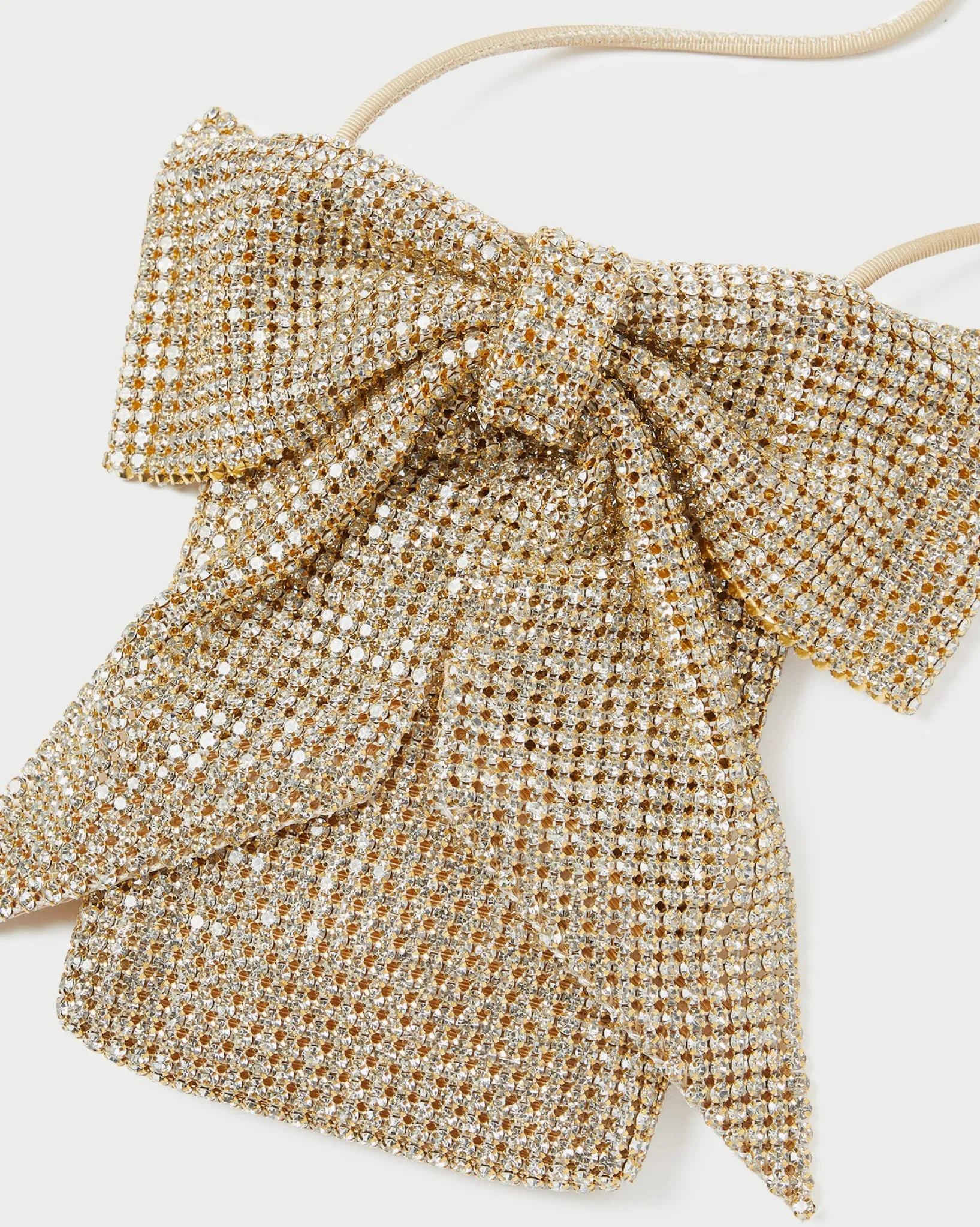 Hot Loeffler Randall Violet Bow Crossbody Cream Woven